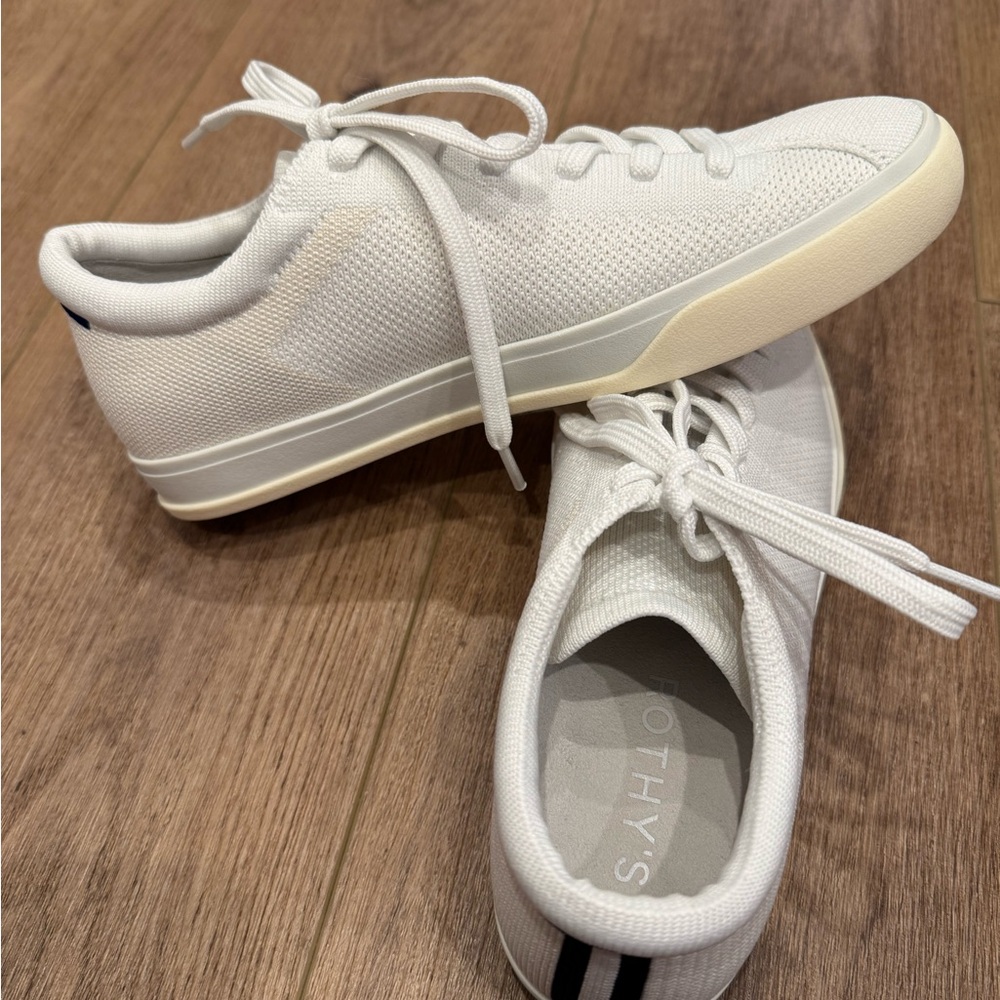 Rothy's The Lace Up Sneaker Bright White 8